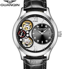 GUANQIN Relogio masculino	2018 watch men Mechanical business clock top brand luxury Automatic waterproof gold Erkek kol saati 2024 - buy cheap