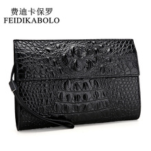 FEIDIKABOLO Alligator Leather Men Wallets Black Wallet Clutch Bags High Quality Design Wallets Handy Bags male Purse Monederos 2024 - buy cheap
