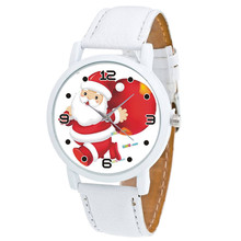 Женские часы с рождественским бриллиантом, кожаный ремешок, аналоговые кварцевые часы Vogue, наручные часы Gifluxury, модные повседневные женские часы A40 2024 - купить недорого