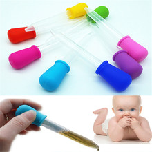 1pcs 5ml Clear Silicone Baby Medicine Feeder Dropper Graduated Pipette Liquid Food Dropper School Lab Supplies Random Color 2024 - buy cheap