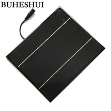 BUHESHUI 6W 12V/18V Mini Solar Panel+5521DC Monocrystalline Solar Cells DIY Solar Module For 12V Battery Power System 170*200MM 2024 - buy cheap