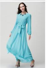 1pcs/lot  Muslim abaya dress islamic clothes for women hijab dubai jibabs kaftan fashion chiffon abaya long dresses 2024 - buy cheap
