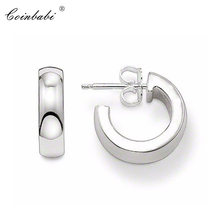 Stud Earrings Creole Vintage Gift For Women  High Quality Earring Europe Style 925 Sterling Silver Zirconia Fashion Jewelry 2024 - buy cheap