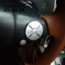 Etiqueta engomada de la cubierta de los botones del volante del coche, embellecedor de estilo para Mercedes Benz C E S clase W204 W212 GLK X204, accesorios interiores para automóviles 2024 - compra barato