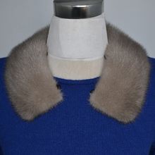 Lady genuine mink fur collar down jacket nick coat  fur collar  mink cuff square collar turn-down collar mink fur scarfwhite 2024 - buy cheap