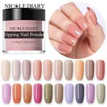 NICOLE DIARY 10g Dipping Nail Powder Without Lamp Cure Natural Dry  Color Dipping Nail Powder Nail Art Decoration for DIY Nails 2024 - buy cheap