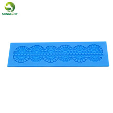 Moldes de silicone de renda para bolo, formas à base de silicone para decoração de cobertura de bolo, borda de cupcake, moldes de renda de açúcar, ferramentas de decoração de bolo de cozinha 2024 - compre barato