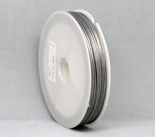 Doreen Box Lovely 1 рулон серебряного цвета стальная проволока с бисером tiger tail 0,8 мм (B09987) 2024 - купить недорого