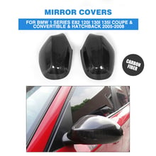 Carbon Fiber Side Rearview Mirror Covers Wings Caps For BMW 1 Series E87 120i 130i E82 2005-2012 Add On Style 2024 - buy cheap