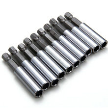 10 PCS 1/4" Power Hex Shank Magnetic Extension Holder Bit Screwdriver Extend Bar Socket Drill Bit Accessory 2024 - buy cheap