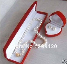 Ожерелье с жемчугом Akoya, 8-9 мм + серьги AAA, без коробки, бесплатная доставка 2024 - купить недорого