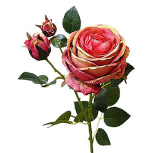 Fake Single Stem Rose 29.53" Length Simulation Round Rose for Wedding Home Decorative Artificial Flowers 2024 - buy cheap