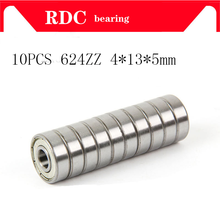 10PCS ABEC-5 624ZZ 624Z 624 ZZ 4x13x5MM Wire Cutting Machine Miniature R-1340HH High quality deep groove ball bearings 2024 - buy cheap