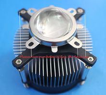 50w 100w high power led heatsink DC 12V 1.2A led cooling fan +44mm lens kit 2024 - buy cheap