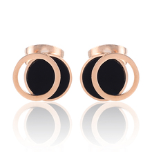 OUFEI Stainless Steel Jewelry Woman Vogue 2019 Charm Rose Gold Stud Earrings For Women Jewelry Accessories Mass Effect Bohemian 2024 - buy cheap