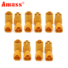 Register shipping ! 50pair/lot  AMASS MT60 3.5mm 3 pole Bullet Connector Plug Set For RC ESC and Motor 2024 - buy cheap