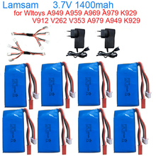 Wltoys A949 A959 A969 A979 K929 LiPo Battery 7.4V 1400mah 903048 25c Lipo Battery For RC Helicopter Airplane Cars Boats 2024 - buy cheap