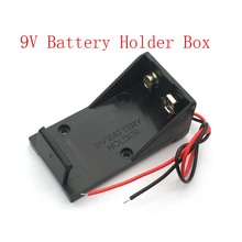 9V Battery Clip Holder Case Box with Wire Leads DIY 2024 - buy cheap