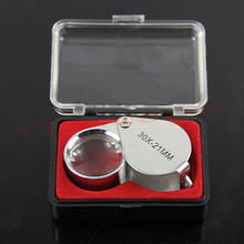 Jewelry Diamond Eye Loupe 30x21mm Magnifier Magnifying Glass Triplet Jewelers MAR_15 2024 - buy cheap