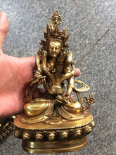 MOEHOMES China's rare Tibet is a happy Buddha brass copper fengshui buddha statue Metal crafts home decorations 2024 - buy cheap