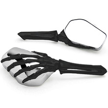 Free Shipping Black/Chrome Skeleton Hand Motorcycle Mirrors For Honda VTX 1800 TYPE C R S N F T RETRO 2024 - buy cheap