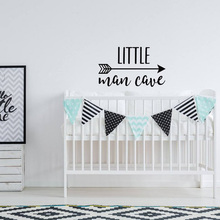 Little Man Cave Wall Stickers Home Decoration For Baby Boys Room Nursery Decor Kids Play Room Removable Art Mural H388 2024 - buy cheap