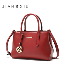 Jiansiu bolsa de mão de marcas famosas, bolsa de ombro em couro legítimo para mulheres 2024 - compre barato