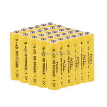 30Pc aa 1000mah Rechargeable NICD Battery 1.2v Button Top For LED Emergency Lamp Solar Edge Trimmer Solar Street Lamp Flashlight 2024 - buy cheap