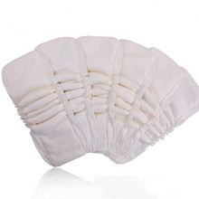 Sunny ju 5 capas 10 unids/lote tela de algodón de bambú pañales inserciones pañales cambiador bebé pañales reutilizables pañal cambiante pad 2024 - compra barato