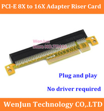 Plug and play NEW PCI-e PCI Express PCI-E 8X to 16X Adapter Riser Card PCI-E 16X Durable Protect Adater Card 2024 - buy cheap