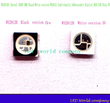 10pcs  WS2812B (4pins) 5050 SMD Black/White version WS2812 Individually Addressable Digital RGB LED Chip 5V 2024 - buy cheap