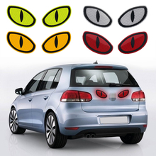 2 PCS Cool Cartoon Eyes Reflective Warning Stickers Car Universal Waterproof Stickers Night Driving Safety To Keep The Distance 2024 - buy cheap