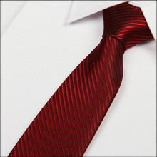 Новинка 2016, шелковый галстук винно-красного цвета для свадьбы, с толстыми полосками, 8 см, деловые гравюры, тонкие мужские модные роскошные галстуки 2024 - купить недорого
