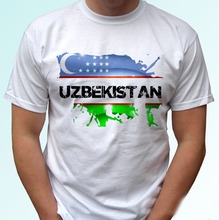 Uzbekistan Flag Footballer Soccers Proud White 2019 Cotton Short-Sleeve Print Funny Cotton Short Sleeve Printed T Shirt 2024 - buy cheap