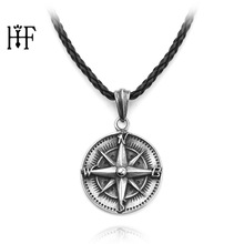 New Fashion Jewelry Vintage Punk Zinc Alloy Compass Charms Necklace Pendant&Necklace DIY Rope Chain Wanderlust Gift 2024 - buy cheap