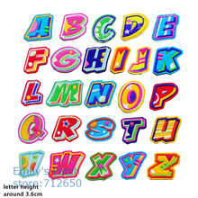 10 pcs colorful Alphabet Embroidered patches iron on fashion Motif Applique hat bag shoe kids name decor TS embroidery accessory 2024 - buy cheap
