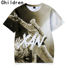 Lil Xan Xanarchy 3D Printed Children T-shirts Fashion Rapper Short Sleeve Tshirts 2018 Casual Hot Sale Streetwear Kids Tee Shirt 2024 - buy cheap