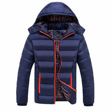 M-5XL зимняя мужская куртка 2020 горячая Распродажа Толстая Мужская парка с капюшоном мужская зимняя куртка теплая ветрозащитная мужская куртка 2024 - купить недорого