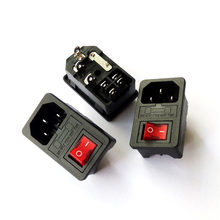 NEW HIGH QUALITY Red Light Power Rocker Switch Fused IEC 320 C14 Inlet Power Socket Fuse Switch Connector Plug 10A 250V B2C 2024 - buy cheap