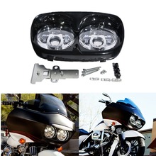 Linterna frontal LED doble para motocicleta Harley Road Glide FLTR 5,75-1998, 2013" 2024 - compra barato