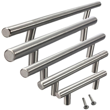 1PCS 64/96/128mm Stainless Steel T-Bar Furniture Cabinet Knobs Pull Handles for Kitchen Cupboard Furniture Handle 2024 - buy cheap