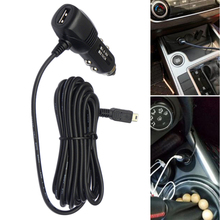 Cable de 3,5 m Mini Puerto USB 5V 2A adaptador de cargador de coche para coche DVR carga de vehículo 2024 - compra barato