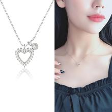 Women's Romantic Heart Crystals Pendant Necklaces for Ladies Weeding Lover Statement Initial Jewelry Charms Clavicle Chains CN63 2024 - buy cheap