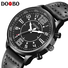 Mens Watches Top Brand Luxury DOOBO sports Watch Men Military Leather Quartz-watch Waterproof Male Clock Relogio Masculino 2024 - buy cheap