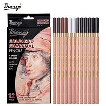 12pcs School Art Writing Supply Sketch and Drawing Charcoal Color Pencil Pen Set Non Toxic 2024 - buy cheap