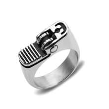 Мужское серебряное кольцо с посеребренным покрытием, популярное байкерское кольцо с зажигалкой, модное крутое кольцо, 2019 2024 - купить недорого