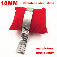 new arrived - High quality 20PCS/lot 18mm stainless steel strap watch band watch strap silvery color- 090602 2024 - buy cheap