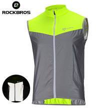 ROCKBROS Bike Jersey Men Women Reflective Bicycle Vest Breathable Warning Safety Sleeveless Jacket Cycling Wearing Shorts Tops 2024 - buy cheap