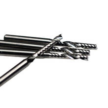 1pc 3.175mm shk único flauta bit carboneto gravura cortadores de ferramentas de corte de madeira lâmina para escultura moagem mdf acrílico pvc 2024 - compre barato