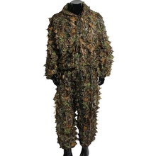 Nova caça ghillie terno 3d camo biônico folha camuflagem selva floresta birdwatching poncho manteau roupas de caça 2024 - compre barato